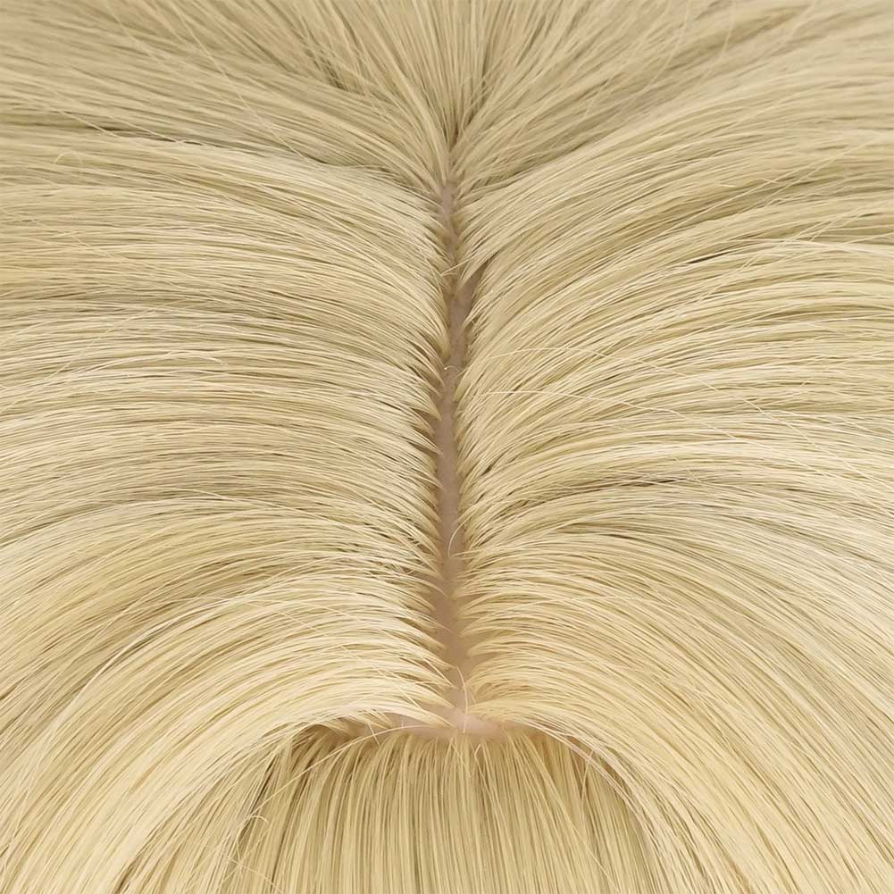 Genshin Impact Navia Game Character Cosplay Gold Wig Heat Resistant Synthetic Hair Props