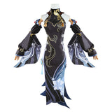 Genshin Impact Shenhe New Outfit Frostflower Dew Cheongsam Cosplay Costume Outfits Halloween Carnival Suit
