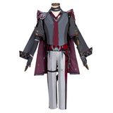 Genshin Impact Wriothesley Cosplay Costume Black Outfits Halloween Carnival Suit