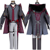 Genshin Impact Wriothesley Cosplay Costume Black Outfits Halloween Carnival Suit