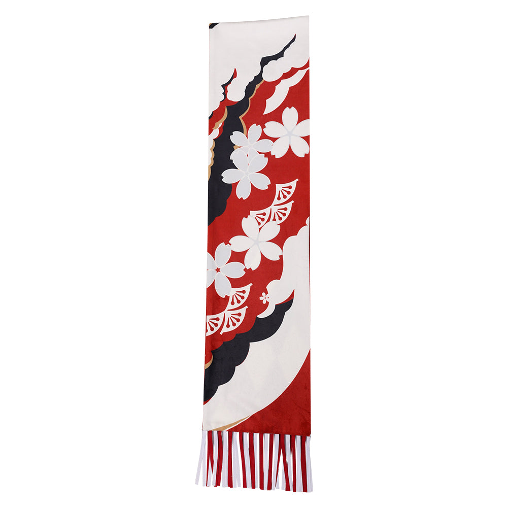 Genshin Yae Miko Original Winter Printed Scarf Cosplay Costume Accessories Outfits