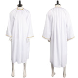 Good Omens Season 2 Aziraphale Crowly Cosplay Costume White Angel Robe Halloween Carnival Suit