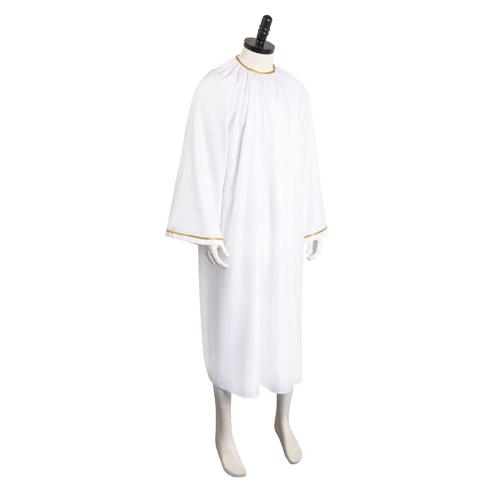 Archangel Robe Good Omens Season 2 Aziraphale Crowly Cosplay Costume White Angel Robe ...