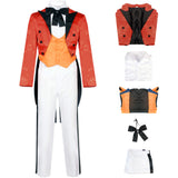 Gotham Jerome Valeska Clown Cosplay Costume Red Outfits Halloween Horror Carnival Suit