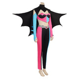 Harley Quinn Harleen Quinzel Cosplay Costume Black Outfits Halloween Carnival Suit