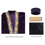 Harry Potter Professor Albus Dumbledore Purple Robe Cosplay Costume Outfits Halloween Carnival Suit