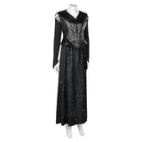 Harry Potter: Harry Potter And The Deathly Hallows Bellatrix Lestrange Black Suit Cosplay Costume Outfits Halloween Carnival Suit