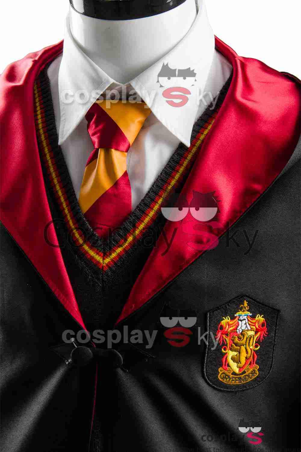 Harry Potter Gryffindor Robe Uniform Harry Potter Cosplay Costume Adults Ver.