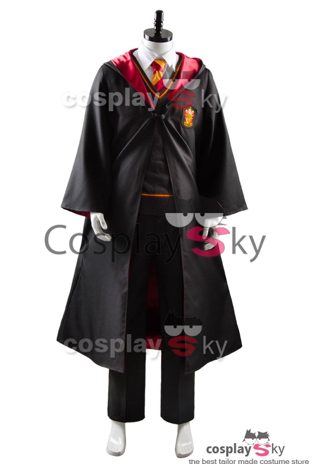 Harry Potter Gryffindor Robe Uniform Harry Potter Cosplay Costume Adults Ver.