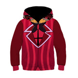 Hazbin Hotel Alastor Cosplay Kids Children Original Hoodie 3D Printed Hooded Pullover Sweatshirt