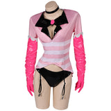 Hazbin Hotel Angel Dust Lingerie For Women Cosplay Costume Outfits Halloween Carnival Suit