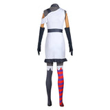 Hazbin Hotel Vaggie TV Character White Dress Cosplay Costume Outfits Halloween Carnival Suit