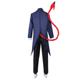 Hazbin Hotel/Helluva Boss Moxxie Navy Blue Tuxedo Suit Cosplay Costume Outfits