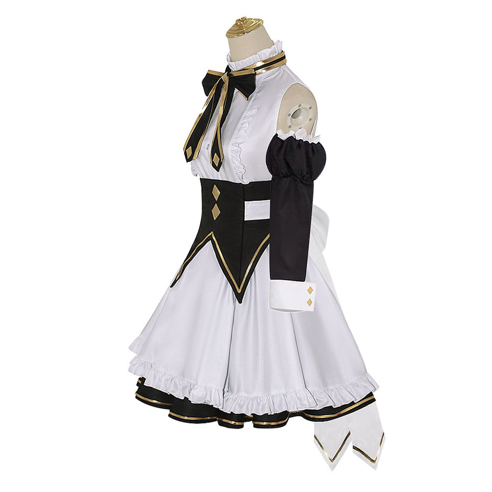 Hikikomari Kyuuketsuki No Monmon Villhaze Cosplay Costume White Maid Halloween Carnival Suit