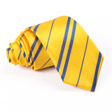 Harry Potter Hufflepuff Yellow & Blue Tie Vintage Silk