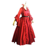 Identity V Medieval Witch Bloody Queen Game Red Dress Cosplay Costume Suit