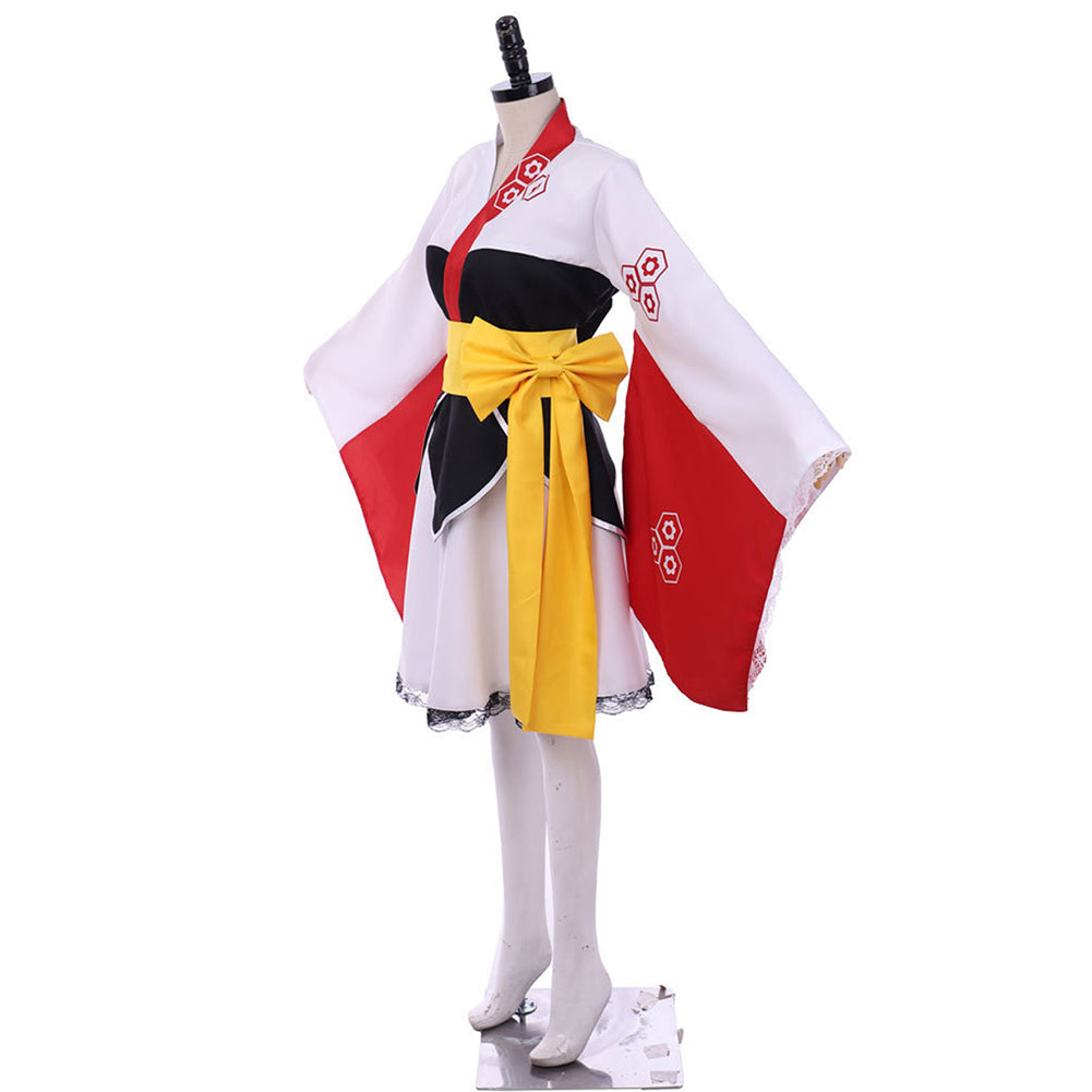 Inuyasha Sesshoumaru Cosplay Costume White and Red Dress Halloween Carnival Suit