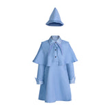  Kids Isabelle Delacour Children Blue Cosplay Costume Outfits Halloween Carnival Suit