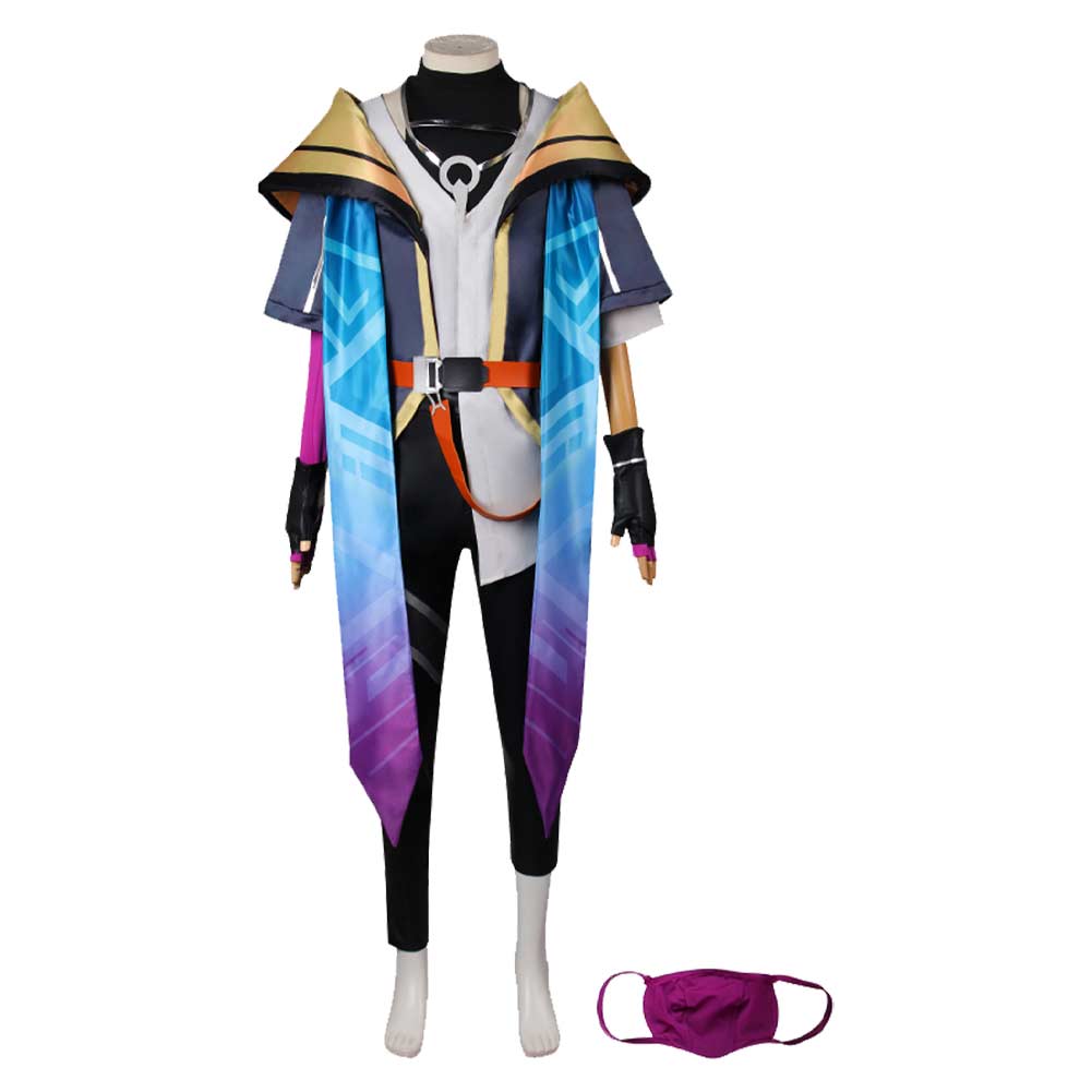 League Of Legends Aphelios Cosplay Costume Purple Outfits Halloween Carnival Suit