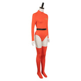 Lethal Company Orange Female Protective Suit Tights Cosplay Cosplay Costume Outfits Halloween Carnival Suit