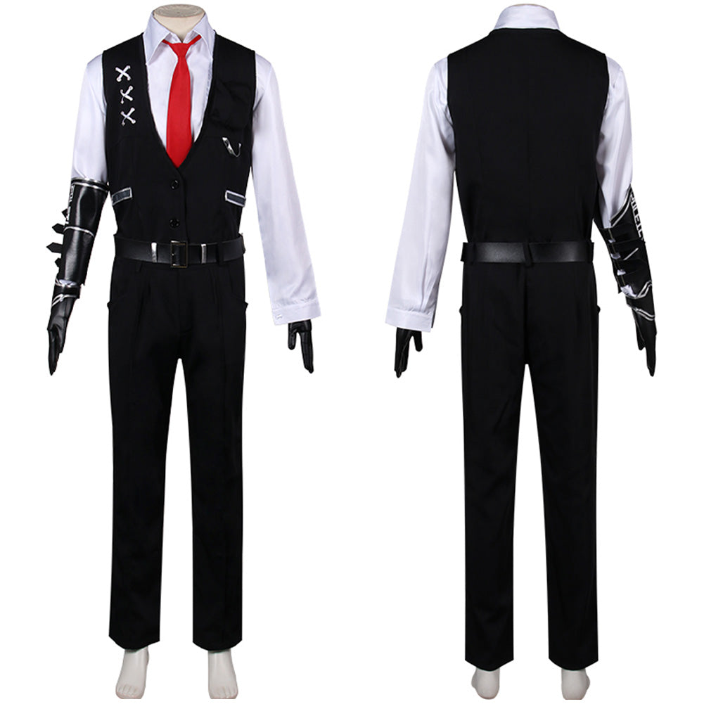 Limbus Company MeurSault Cosplay Costume Black Outfits Halloween Carnival Suit