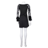 Lisa Frankenstein Lisa Black Lace Dress Cosplay Costume Outfits Halloween Carnival Suit