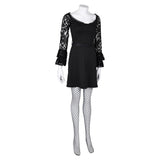 Lisa Frankenstein Lisa Black Lace Dress Cosplay Costume Outfits Halloween Carnival Suit