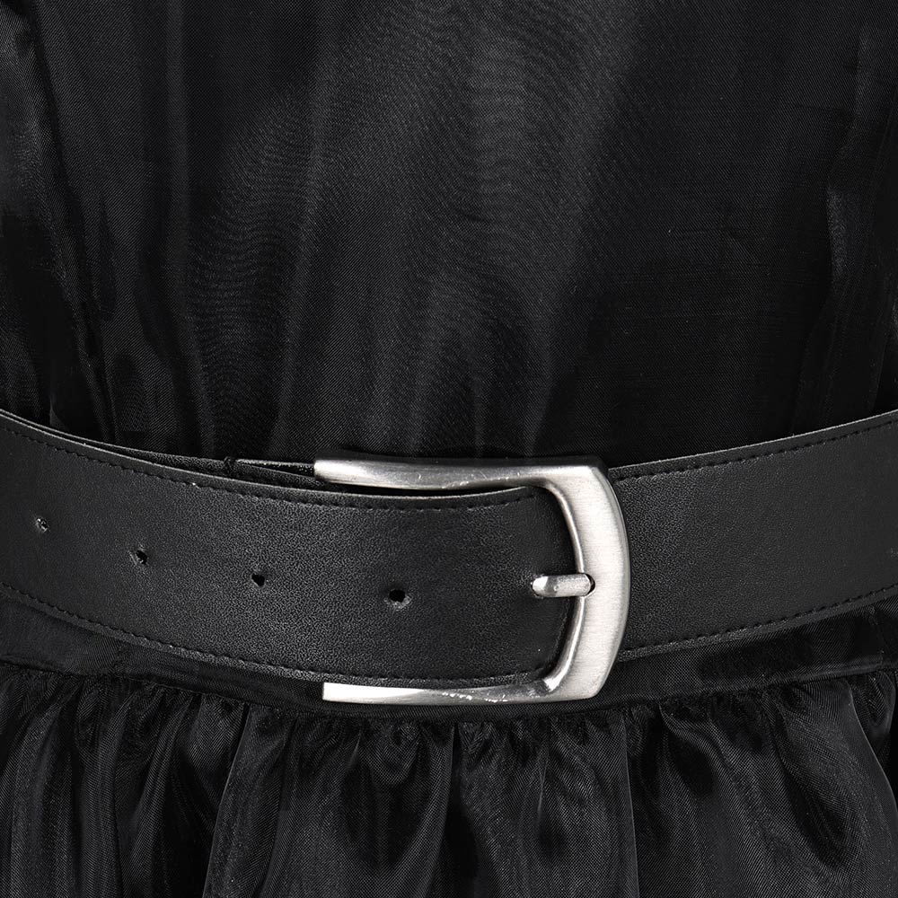 Lisa Frankenstein Misty Movie Black Long Sleeve Tulle Dress Cosplay Costume Outfits