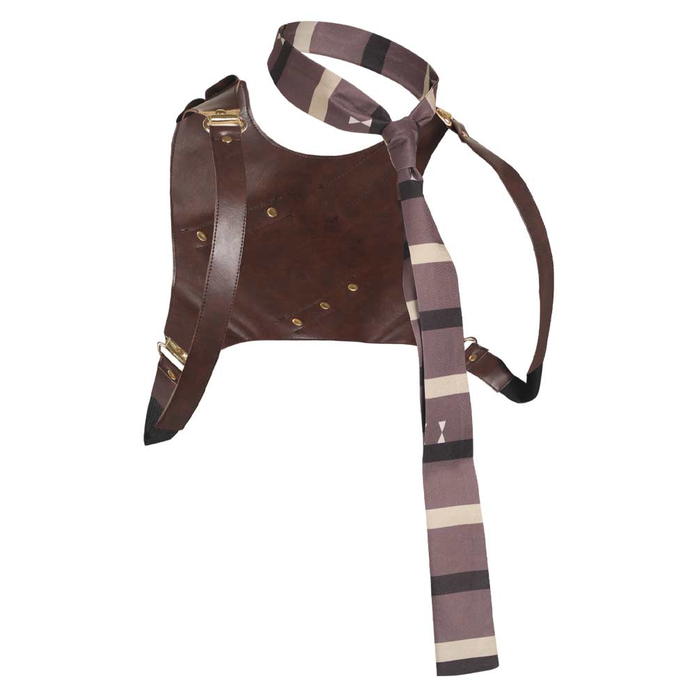 Loki Cosplay Back Strap Necktie Halloween Carnival Costume Accessories