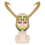 Loki Mask Cosplay Latex Longhorn Mask Halloween Masquerade Accessories Cosplay Props