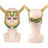 Loki Mask Cosplay Latex Longhorn Mask Halloween Masquerade Accessories Cosplay Props