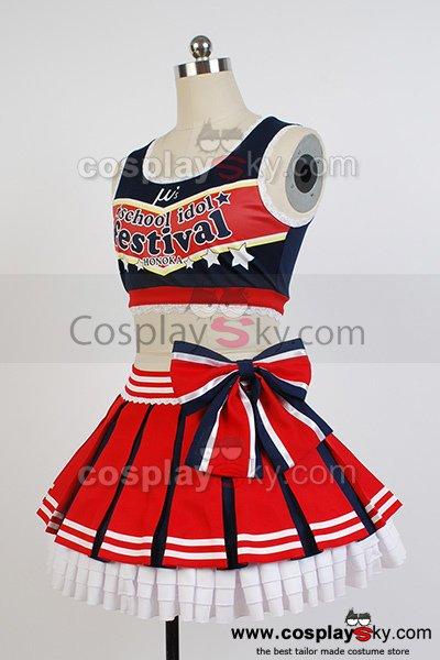 LoveLive! Honoka Kousaka Cheerleaders Uniform Cosplay Costume