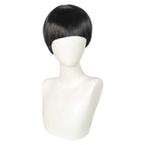 Mashle Burnedead Mash Anime Character Cosplay Black Wig Heat Resistant Synthetic Hair Carnival Halloween Party Props