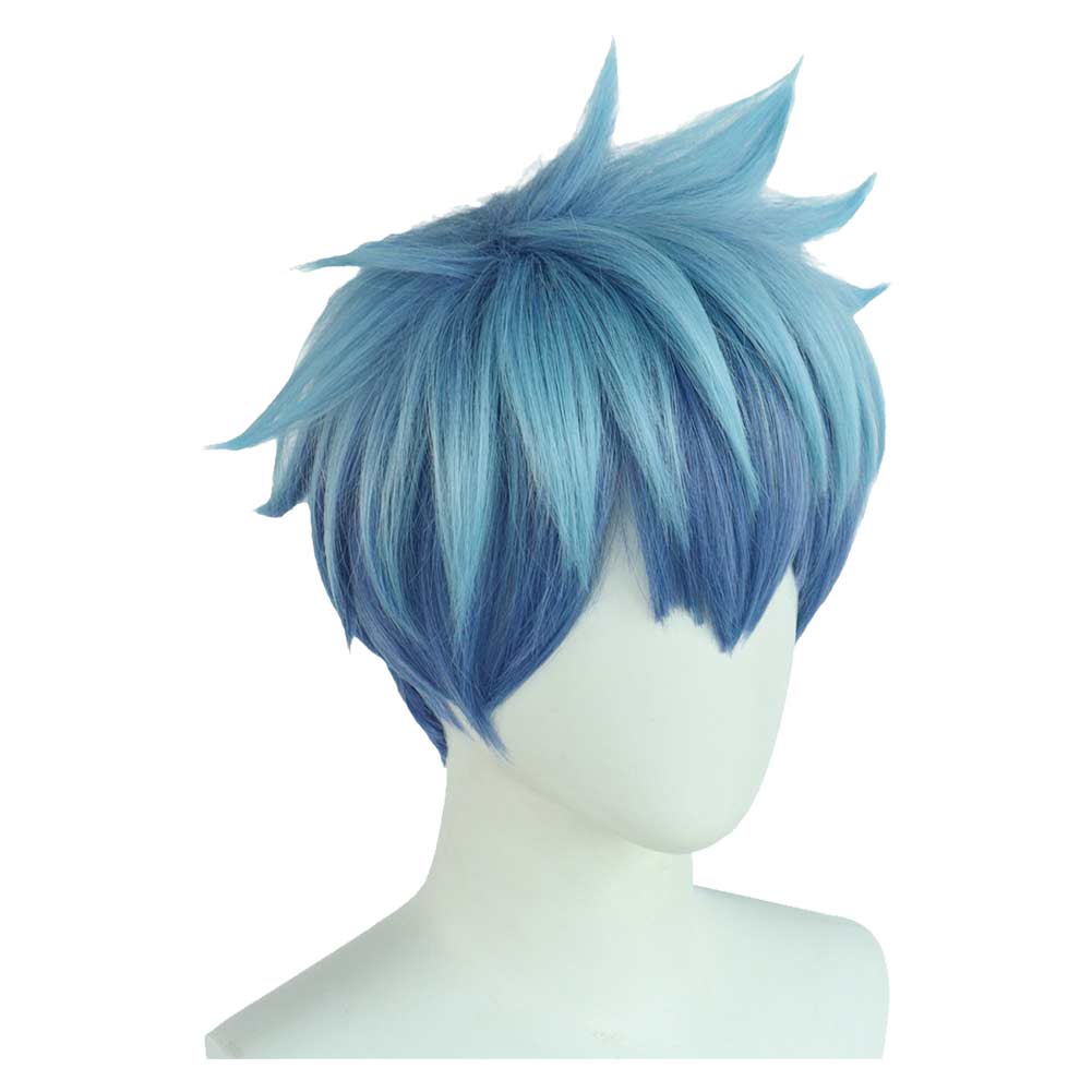 Mashle Crown Lance Anime Character Cosplay Blue Wig Heat Resistant Syn Cosplaysky