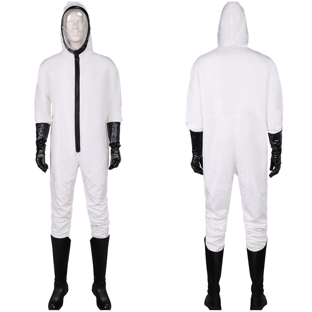 Money Heist White Protective Jumpsuit Cosplay Costume Outfits Halloween Carnival Suit