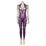 Mortal Kombat Sinedl Purple Printed Combat Suit Cosplay Costume Outfits Halloween Carnival Suit