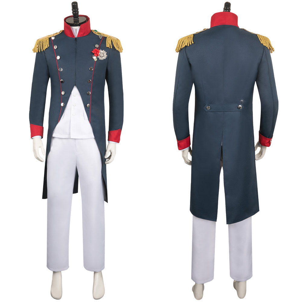 Napoleon Cyan Suit Cosplay Costume Outfits Halloween Carnival Suit