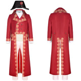 Napoleon Movie Character Red Coat Cosplay Costume Outfits Halloween Carnival Suit