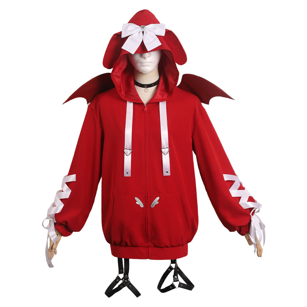 Needy Girl Overdose Ame Chan Red Sweater Cosplay Costume Halloween Carnival Suit