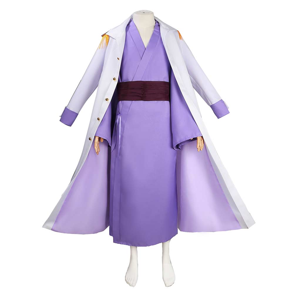 One Piece Isshou Purple Tiger Admiral Navy Uniform Outfits Cosplay Costume Outfits Halloween Carnival Suit