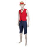 One Piece Luffy Cosplay Costume Toll Full Outfits Halloween Carnival Suit