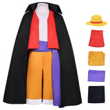 One Piece Luffy Wano Country Arc Kids Children Cosplay Costume