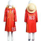 One Piece Monkey D. Luffy Future Island Egghead Arc Kids Children Cosplay Costume Outfits