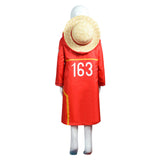 One Piece Monkey D. Luffy Future Island Egghead Arc Kids Children Cosplay Costume Outfits