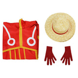 One Piece Monkey D. Luffy Future Island Egghead Arc Kids Children Cosplay Costume Outfits