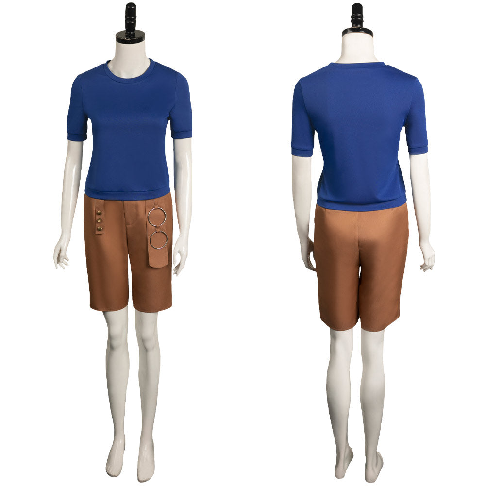 One Piece Nami Cosplay Blue Outfits Cosplay Costume Outfits Halloween ...