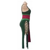One Piece Roronoa Zoro After 2 Years Anime Character Sex Turns Green Dress Cosplay Costume Outfits