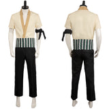 One Piece Roronoa Zoro Cosplay Costume White Outfits Halloween Carnival Suit