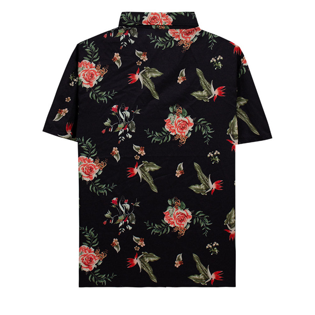 One Piece Usopp Anime Short-sleeved Floral Shirt Cosplay Costume