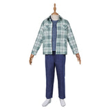 Percy Jackson and the Olympians Percy Jackson Green Plaid Suit Kids Children Cosplay Costume Outfits